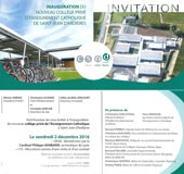 Collège Notre-Dame à Saint-Jean d'Ardières - Invitation