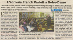 Franck Pavloff à Notre-Dame