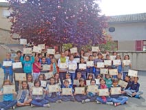 Remise des diplômes de scrabble