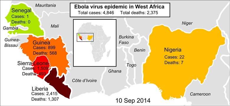 Ebola virus epidemic in West Africa