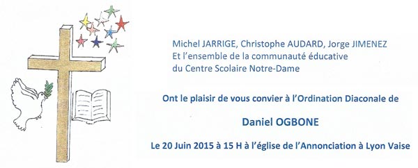 Ordination diaconale de Daniel OGBONE
