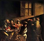 La Vocation de Saint-Matthieu (L’appel de Lévi / Matthieu) de Caravage - 1600