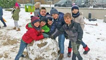 Il neige sur Sainte Angèle