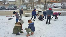 Il neige sur Sainte Angèle