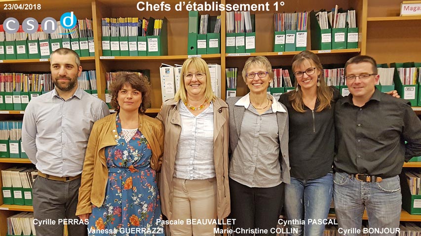 Nos chefs d'établissement du 1er degré