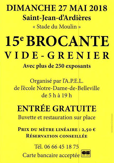 L’APEL du collège organise sa brocante à Saint-Jean d’Ardières – Centre ...