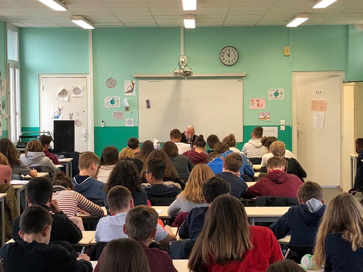 Visite de monsieur Claude Bloch au collège Notre-Dame du Mas – Centre ...