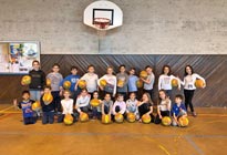 Basket pour les CE2 à Belleville en Beaujolais