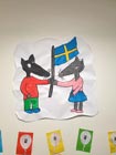Des élèves suédois à l'école Sainte Angèle