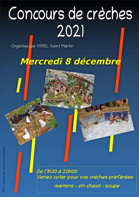 Affiche concours de crèches