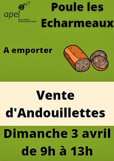 Vente d'andouillettes par l'APEL