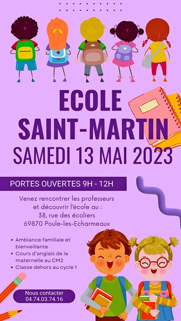 Journée portes ouvertes à l'école Saint-Martin