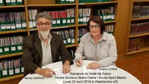 Signature du traité de fusion à Villefranche s/S